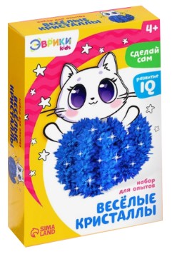 Набор для опытов «Веселые кристаллы» Sima-Land, «Чудесные. Котик», 4+