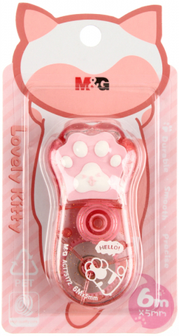 Корректирующий роллер M&G, размер ленты 5 мм*6 м, Lovely Kitty, ассорти Корректирующий роллер M&G, размер ленты 5 мм*6 м, Lovely Kitty, ассорти