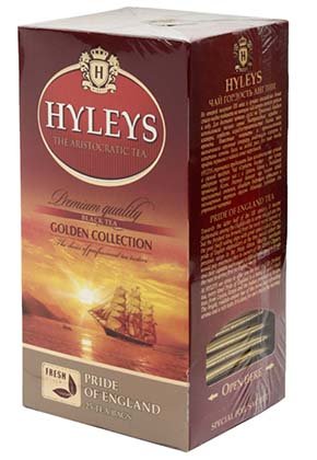 Чай Hyleys, 50 г, 25 пакетиков, «Гордость Англии», черный чай