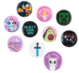 Значок закатной Sima-Land диаметр 25 мм, «Детский», ассорти