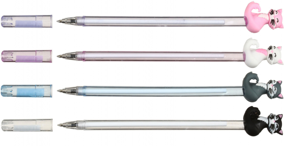 Ручка шариковая Meshu Purr, корпус ассорти, стержень синий Ручка шариковая Meshu Purr, корпус ассорти, стержень синий