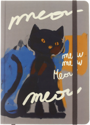 Ежедневник недатированный BG (А5), 150*210 мм, 128 л., Meow-Meow Ежедневник недатированный BG (А5), 150*210 мм, 128 л., Meow-Meow