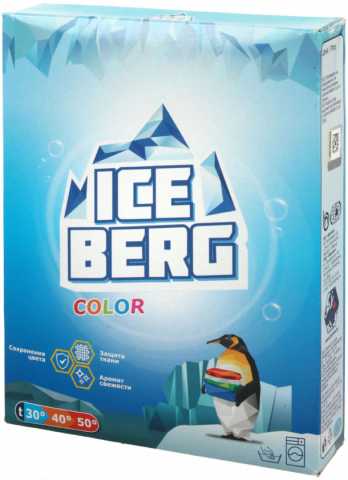 Порошок стиральный Iceberg 400 г, Color