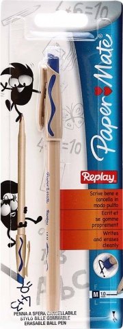 Ручка шариковая одноразовая Replay «Пиши-стирай» , стержень синий