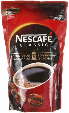 Кофе натуральный растворимый порошкообразный Nescafe Classic, 130 г, в пакете Кофе натуральный растворимый порошкообразный Nescafe Classic, 130 г, в пакете