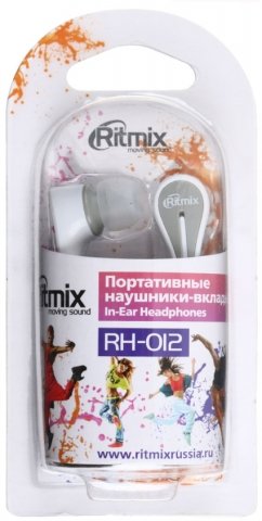 Наушники Ritmix RH-012, белые