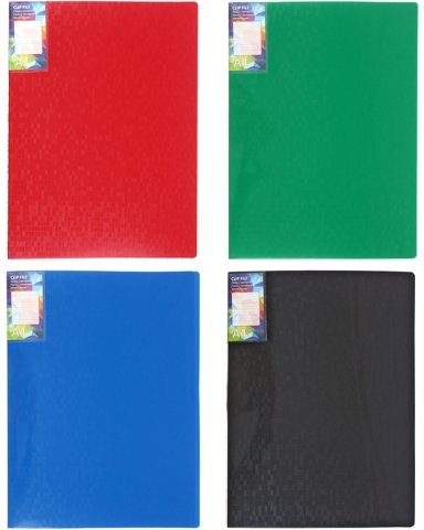 Папка пластиковая с боковым зажимом и карманом Pixelz, толщина пластика 0,6 мм, ассорти