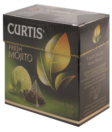 Чай Curtis 34 г, 20 пакетиков, Freah Mojito, зеленый чай