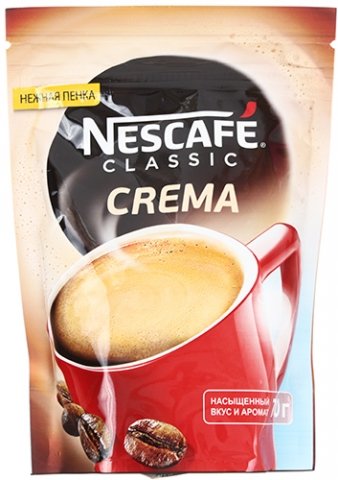 Кофе натуральный растворимый порошкообразный Nescafe Gold Crema, 70 г, в пакете 