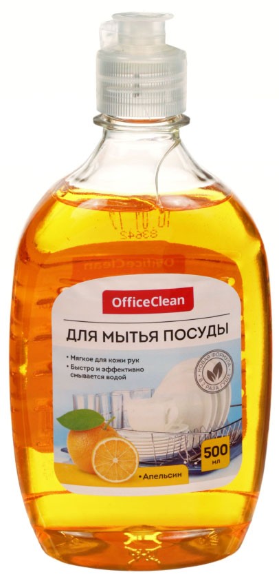 Средство для мытья посуды OfficeClean , 500 мл, «Апельсин»