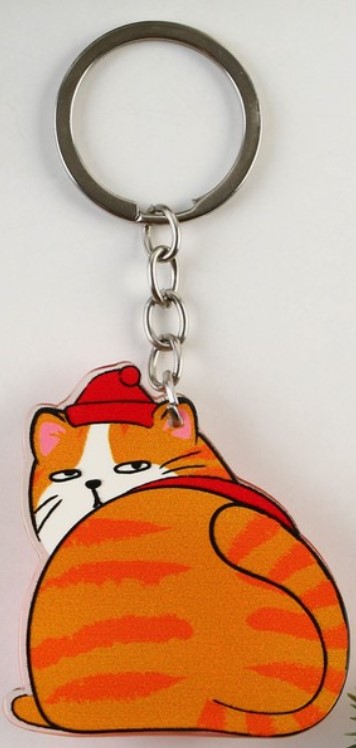 Брелок-антистресс акриловый Sima-Land, 4,6*7 см, «Кот-Новый год» Брелок-антистресс акриловый Sima-Land, 4,6*7 см, «Кот-Новый год»