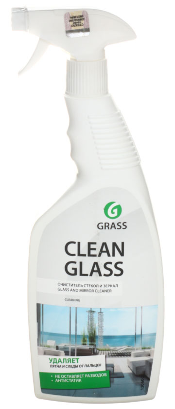 Очиститель стекол и зеркал Grass Clean Glass, 600 мл, с распылителем