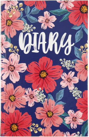 Ежедневник недатированный «Цветы» (А5), 134*206 мм, 128 л.