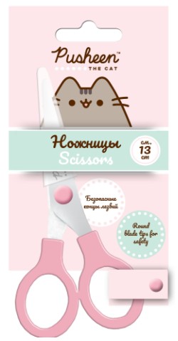 Ножницы канцелярские детские Pusheen, 130 мм Ножницы канцелярские детские Pusheen, 130 мм