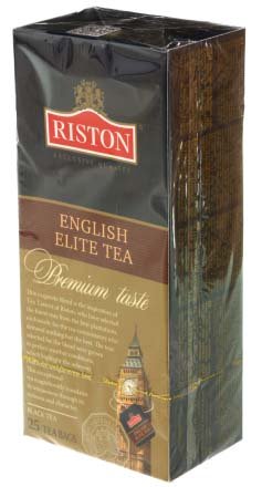 Чай Riston, 50 г, 25 пакетиков, English Elite, черный чай