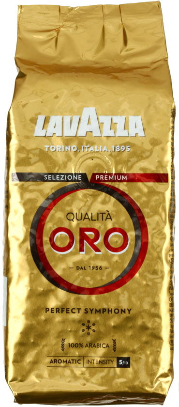 Кофе натуральный в зернах Lavazza Qualita Oro, 250 г, среднеобжаренный