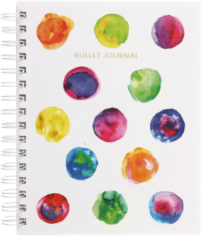 Блокнот на пружине Bullet Journal, 170*215 мм, 80 л., точки, «Акварель»