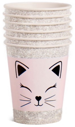 Набор стаканов бумажных, 6 шт., 250 мл, «Мордочка»