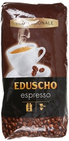 Кофе натуральный в зернах Eduscho Espresso, 1000 г, сильнообжаренный 