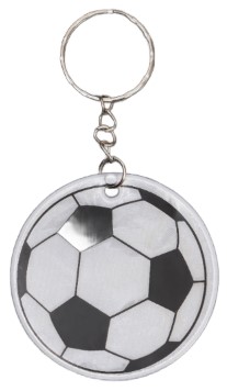 Брелок пластиковый светоотражающий Sima-Land, диаметр 6 см, «Футбольный мяч»