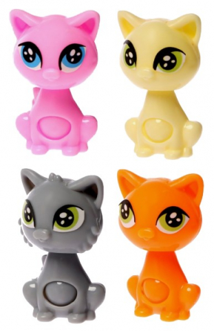 Конструктор-игрушка пластиковая «Котенок», 2,5*4 см, ассорти Конструктор-игрушка пластиковая «Котенок», 2,5*4 см, ассорти