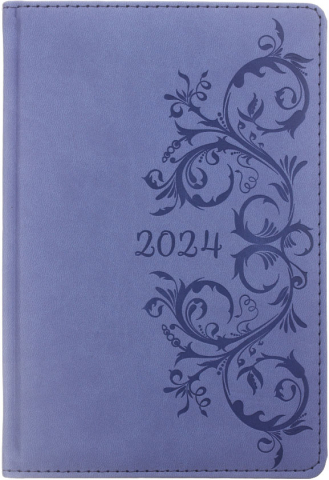 Ежедневник датированный на 2024 год Belingo Starlight S (А5), 145*215 мм, 184 л., фиолетовый