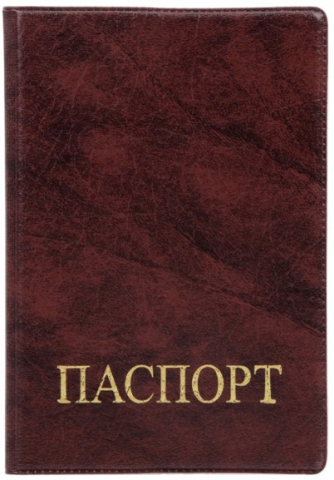 Обложка для паспорта Sima-Land 95×135 мм, бордовая