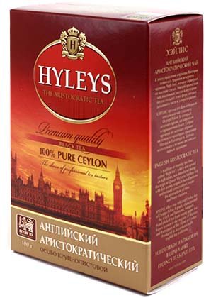 Чай Hyleys, 100 г, «Английский Аристократический», черный крупнолистовой чай Чай Hyleys, 100 г, «Английский Аристократический», черный крупнолистовой чай