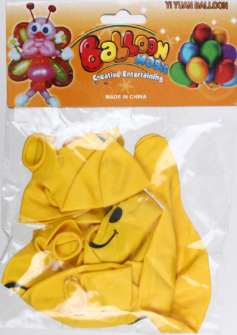 Шары воздушные 8 шт., «Смайл», желтые Шары воздушные 8 шт., «Смайл», желтые