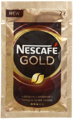 Кофе растворимый Nescafe Gold, 2 г, в стике, среднеобжаренный