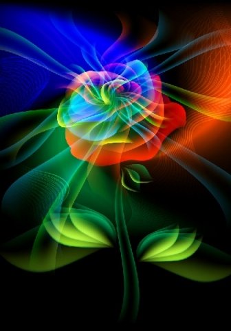 Тетрадь общая А4, 96 л. на скобе «Лучистый цветок» , 210*295 мм, клетка