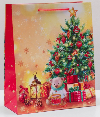 Пакет бумажный новогодний Sima-Land, 26*32*12 см, «Новогодние подарки» Пакет бумажный новогодний Sima-Land, 26*32*12 см, «Новогодние подарки»