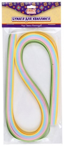Бумага для квиллинга Fancy creative, 5 цв., 100 шт., ассорти пастель Бумага для квиллинга Fancy creative, 5 цв., 100 шт., ассорти пастель
