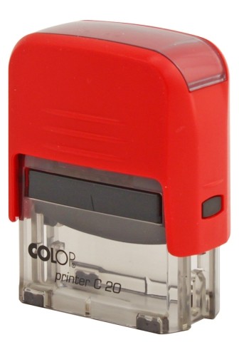 Автоматическая оснастка Colop C20, для клише штампа 14*38 мм, корпус красный