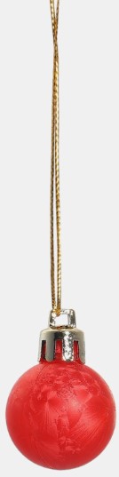 Набор шаров елочных «Традиция» (пластик), 24 шт., диаметр 3 см, красные