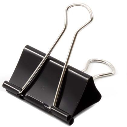 Зажим для бумаг Classic, 50 мм, до 230 л., черный