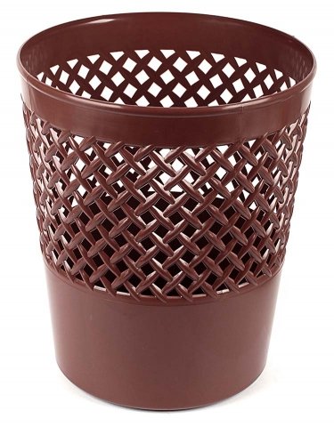 Корзина для бумаг сетчатая «Офис-Класс», 12 л, коричневая