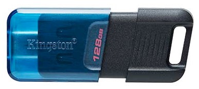Флэш-накопитель Kingston DataTraveler 80 M (USB 3.2, Type-C), 128Gb, цвета корпуса ассорти