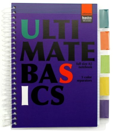 Блокнот с разделителями для записей Ultimate Basics, 170*214 мм, 150 л., клетка, цвета обложки ассорти (цена за 1 шт.)