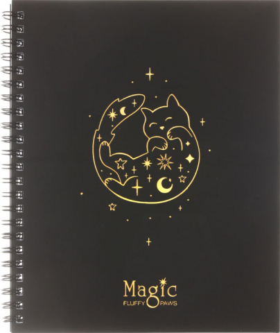 Тетрадь общая А5, 80 л. на гребне Meshu Black Cat, 165*205 мм, клетка Тетрадь общая А5, 80 л. на гребне Meshu Black Cat, 165*205 мм, клетка