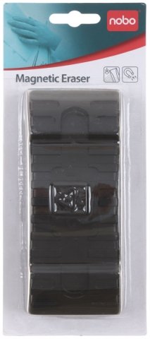 Стиратель для очистки досок Nobo Magnetic Eraser магнитный, черный Стиратель для очистки досок Nobo Magnetic Eraser магнитный, черный