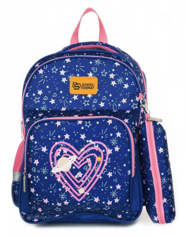 Рюкзак школьный Schoolformat Soft 2+ 17L, 270*400*130 мм, Hearts And Stars