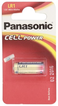 Батарейка щелочная Panasonic Cell Power Alkaline, LR1, 1.5V