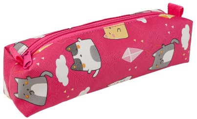Пенал однокамерный Prof-Press, 210*45*55 мм, «Кошки. Малиновый» Пенал однокамерный Prof-Press, 210*45*55 мм, «Кошки. Малиновый»