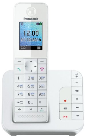 Телефон KX-TGH220RU Panasonic беспроводной с автоответчиком, белый