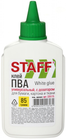 Клей ПВА Staff Everyday, 85 г (85 мл)