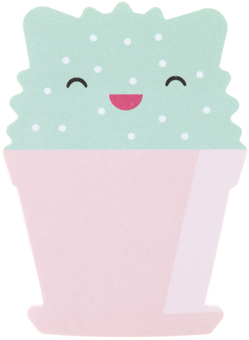 Бумага для заметок с липким краем фигурная Meshu 65×80 мм, 1 блок×50 л., Sweet Mono