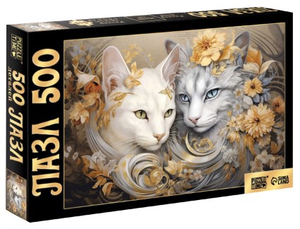 Пазлы детские Sima-Land 33×48 см, 500 элементов, «Кошачий мир» Пазлы детские Sima-Land 33×48 см, 500 элементов, «Кошачий мир»
