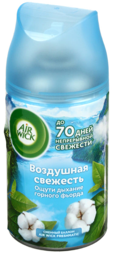 Сменный баллон к освежителю воздуха Air Wick , 250 мл, «Воздушная свежесть» Сменный баллон к освежителю воздуха Air Wick , 250 мл, «Воздушная свежесть»