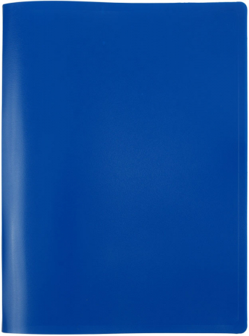 Папка пластиковая с боковым зажимом Buro, толщина пластика 0,4 мм, синяя